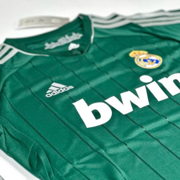 Adidas Ronaldo #7 Real Madrid 2012-13 Third Jersey Retro Green Long Sleeve - Picture 7 of 11
